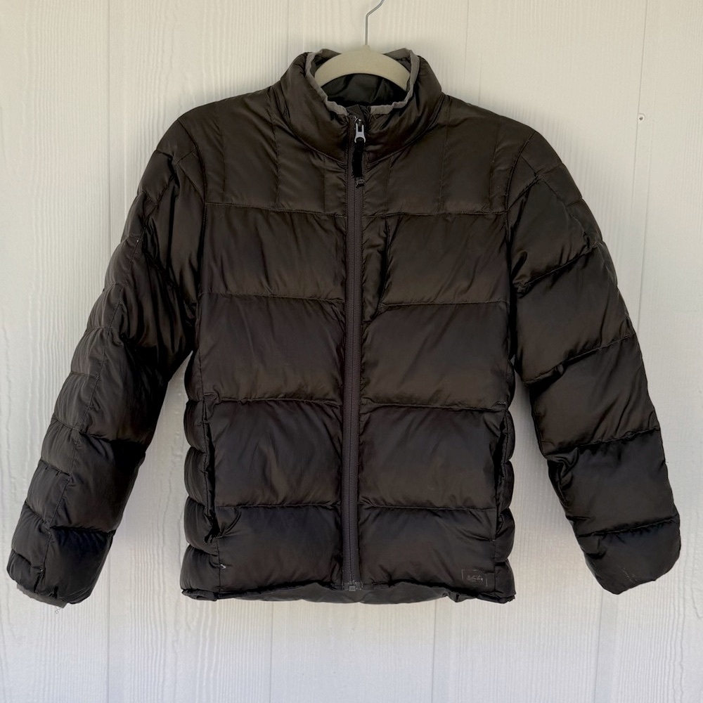 REI kids Dark Green Puffer Jacket